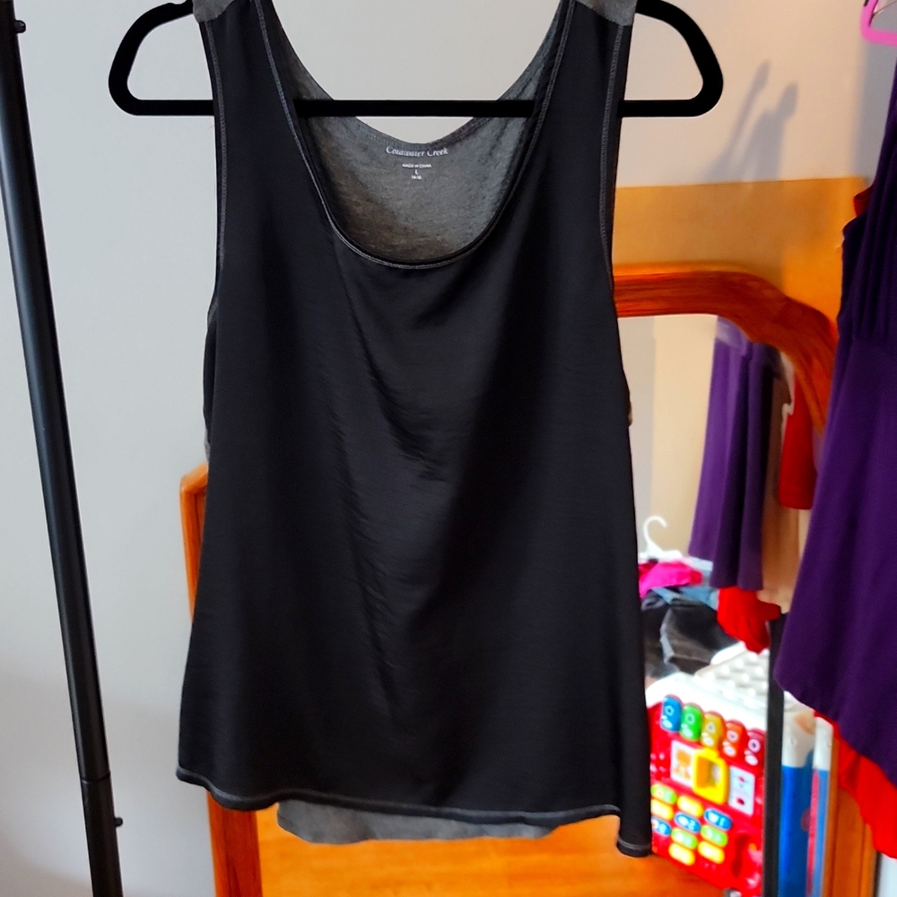 18. Black/ grey tank top